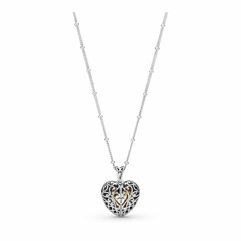 Pandora Gate of Love Necklace NZ, Sterling Silver (238506-OEZ)